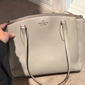 kate spade Taupe Leather Tote